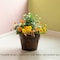 Gardenised Rustic Wooden Whiskey Barrel Planter with Durable Medal Handles and Drainage Hole - Small QI003236.S - alternate 2